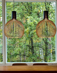 TimberGlow | Rustic Artisan Wooden Pendant Light Fixture for Kitchen Island 2