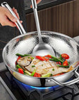 TitaniumEssence | Durable Premium Round Bottom Induction Wok Pan 2