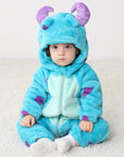 Toddler Jumpsuit Animal Theme Soft Cotton Hypoallergenic Fleece 0