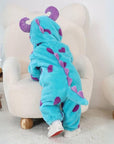 Toddler Jumpsuit Animal Theme Soft Cotton Hypoallergenic Fleece 1