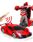 Transforming Robot Car with Remote Control – Fun 2-in-1 RC Toy with Music and LED Lights 2