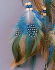 Turquoise Essence | Elegant Natural Crystal Dream Catcher Décor 4
