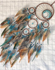 Turquoise Essence | Elegant Natural Crystal Dream Catcher Décor 6