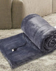 USB Electric Blanket, Compact 39x31” Heated Throw with 3 Heat Settings for Home, Office, Travel - Soft Plush Electric Throw Blanket 0