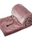 USB Electric Blanket, Compact 39x31” Heated Throw with 3 Heat Settings for Home, Office, Travel - Soft Plush Electric Throw Blanket 4