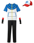 Unisex Short Sleeve Halloween Anime Costume Set | With Hat 0