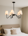 Valenor | Minimalist Silk Chandelier for Bedroom Spaces 0