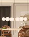 Vareli | Minimalist Bar Pendant Lamp White Glass 1