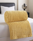 VelvetNest | Luxurious Soft Thick Waffle Jacquard Blanket 8