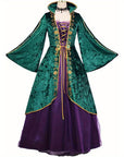 Velvet Long Sleeve Halloween Hocus Pocus Costume Dress | Maxi 0