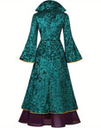 Velvet Long Sleeve Halloween Hocus Pocus Costume Dress | Maxi 4