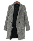 Veronica | Stylish Women's Houndstooth Wool Coat with Elegant Design 2