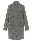 Veronica | Stylish Women's Houndstooth Wool Coat with Elegant Design 3
