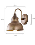 Vintage-Style Outdoor Wall Lantern - Rust-Resistant Exterior Wall Light for Patios and Gardens 6