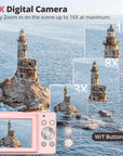 Vintage Digital Camera with 1080p Video Recording – Lightweight and Portable Retro Photography Camera 4