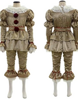 Vintage Long Sleeve Halloween Clown Costume | Ruffle Detail 4