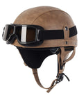 Vintage Motorcycle Helmet ABS with Retractable Lens 1