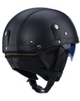 Vintage Motorcycle Helmet ABS with Retractable Lens 3