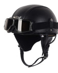 Vintage Motorcycle Helmet ABS with Retractable Lens 4