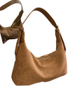 Vintage Suede Crescent Handbag – Elegant Crossbody Bag for Women, Versatile Purses for Everyday Use 3