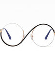 VistaVerve | Cross Semi-Rim Round Eyeglasses for a Smart, Contemporary Look 1