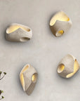 Wabi-Sabi Inspired Cement Wall Sconce Light – Modern LED Wall Lamp for Serene Interior Decor 6