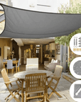 Weather-Resistant Polyester Shade for Balcony and Terrace Protection – Decorative Outdoor Canopy, Multiple Sizes Available 2