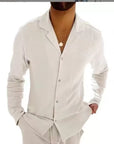 Silas | Camicia classica leggera da uomo in lino