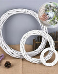 White Wonder | Luxury Rattan Wreath for Christmas 1