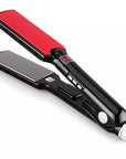 Wide Plate Hair Straightener with Nano-Titanium Plates and Digital Display – Adjustable Temperature up to 480°F 0