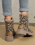 Winter Boots Women - Stylish Leopard Print Boots with Soft Lining and Platform Sole 4