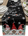 Winter Gnome | Luxury Christmas Table Runner with Snowflake Design 0