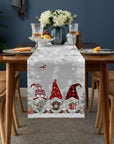 Winter Gnome | Luxury Christmas Table Runner with Snowflake Design 1