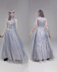 Women Gothic Lace Halloween Corpse Bride Costume Dress | Maxi 1