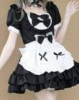 Women Plus Size Halloween Costumes Maid Cosplay Dress | Ruffle Mini 4