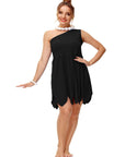 Women Plus Size One Shoulder Halloween Costume Dress | Prehistoric Mini 5