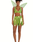 Women Two Piece Fairy Halloween Costume Set | Halter Mini 0
