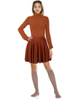 Women’s Cartoon Halloween Costume Set | Long Sleeve Turtleneck Mini 0