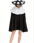 Women’s Fantasy Oversized Mushroom Halloween Costume Cape | Hooded Cloak 3