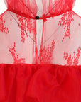 Women’s Gothic Lace Halloween Movie Costume Dress | Tiered Maxi 6