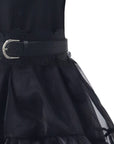 Women’s Gothic Ruffle Halloween Movie Costume Dress | Layered Midi Set 3