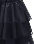 Women’s Gothic Ruffle Halloween Movie Costume Dress | Layered Midi Set 4