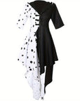 Women’s Hooded Halloween Movie Costume Dress | Asymmetrical Dalmatian 2
