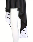 Women’s Hooded Halloween Movie Costume Dress | Asymmetrical Dalmatian 6