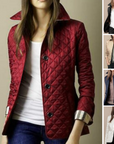 Women's Lightweight Quilted Coat with Button Closure – Stylish Casual Outerwear for Autumn and Spring 5