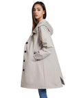 Casual Waterproof Raincoat for Women – Lightweight Hooded Windbreaker Jacket