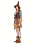 Women’s Off Shoulder Halloween Scarecrow Costume Dress | Mini 1