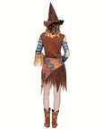 Women’s Off Shoulder Halloween Scarecrow Costume Dress | Mini 3
