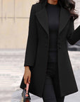 Women's Tailored Wool Blend Coat, Mid-Thigh Length with Notched Lapel – Winter Coat for Women 0