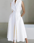 Womens Midi Dress with Chic A-Line Design & Comfortable Fit 0